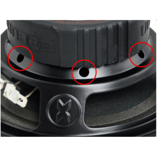 Excursion SHX-6M średnio-niskotonowe głośniki samochodowe (mid-woofery) o średnicy 165mm - 3ohm, 90/250W, 92dB, 50-10000Hz, 2-drożne zwrotnice, głęb.